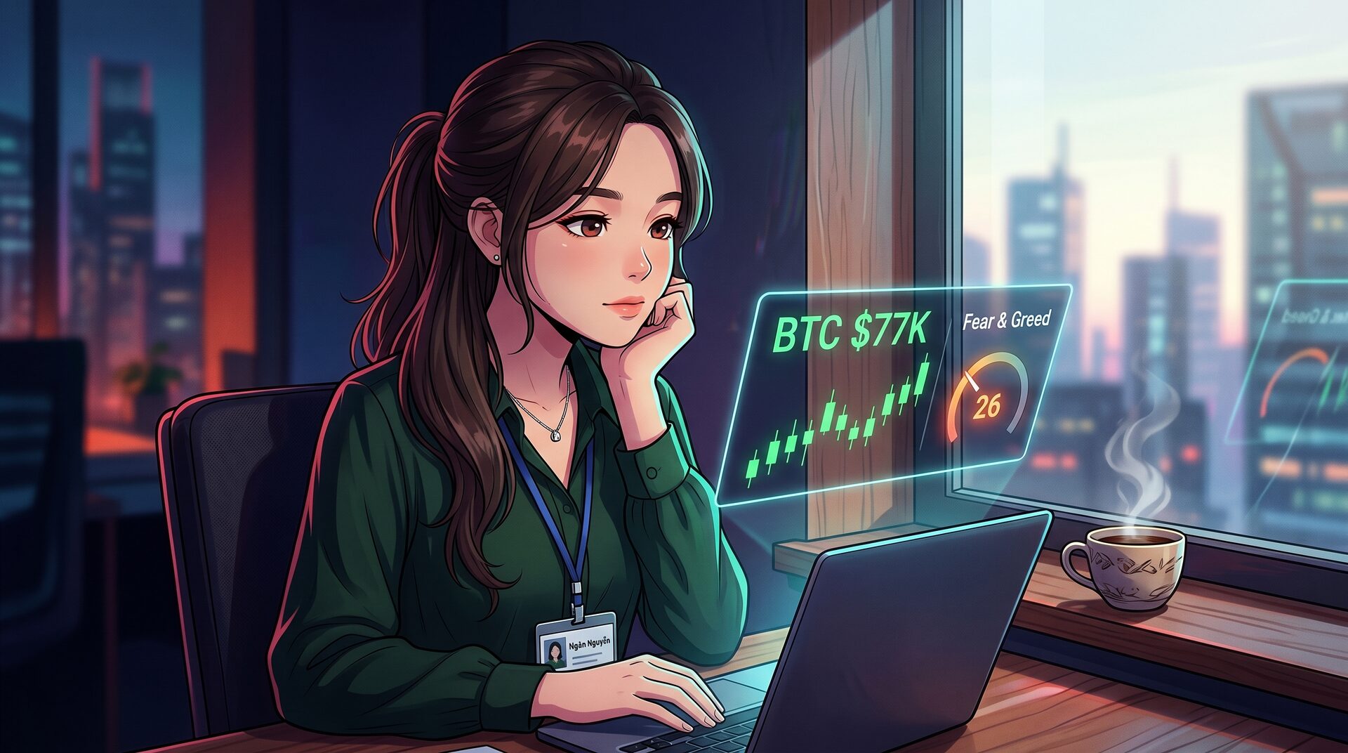 BTC Phục Hồi $77K — Fear Vẫn Bao Trùm Thị Trường