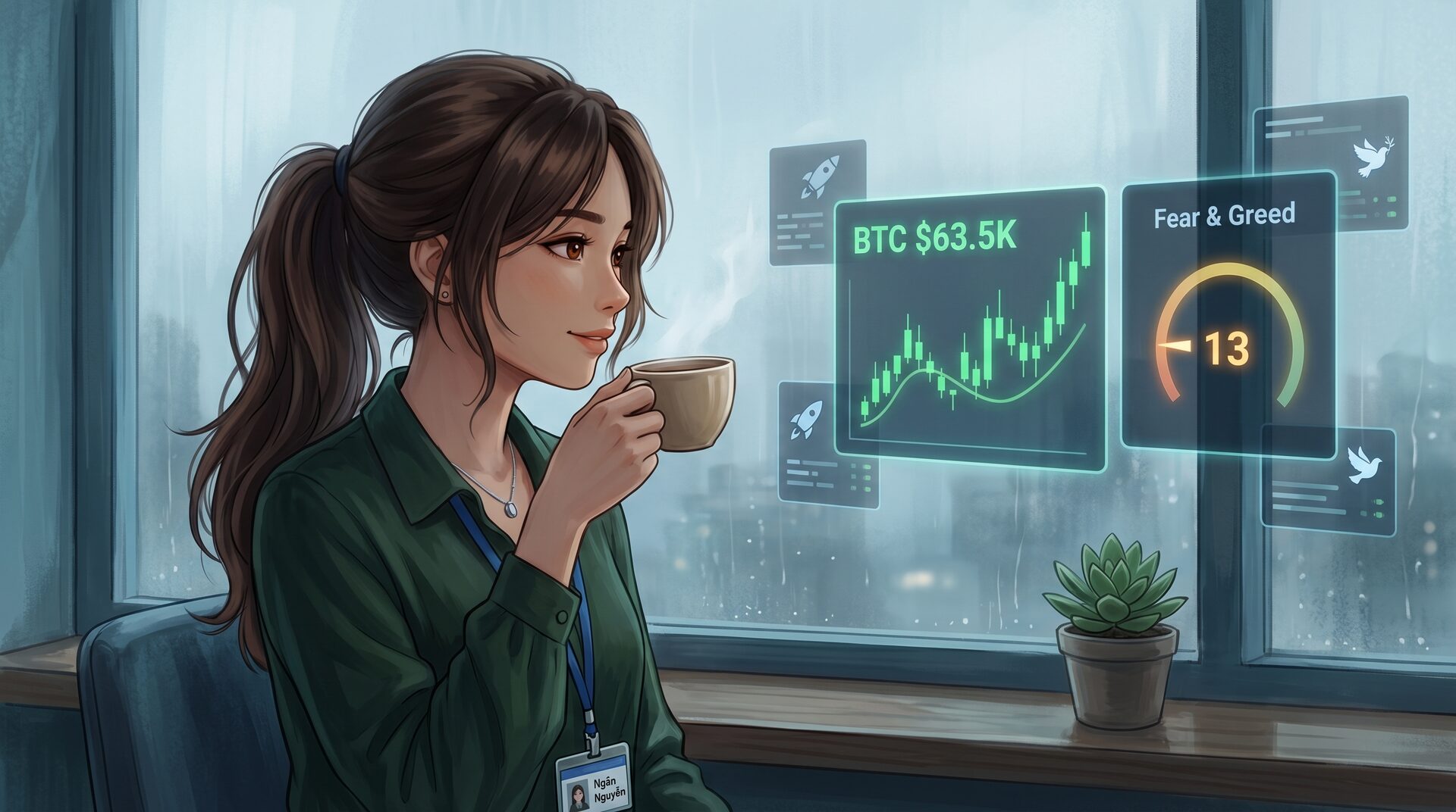 BTC Hồi Phục Chậm Sau Tuần Biến Động, F&G Nhích Lên 13