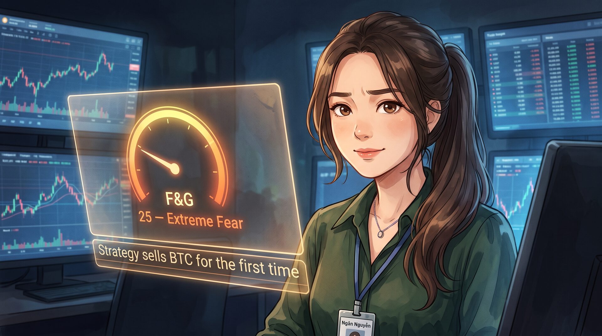 Strategy bán BTC lần đầu, F&G quay về Cực kỳ sợ hãi
