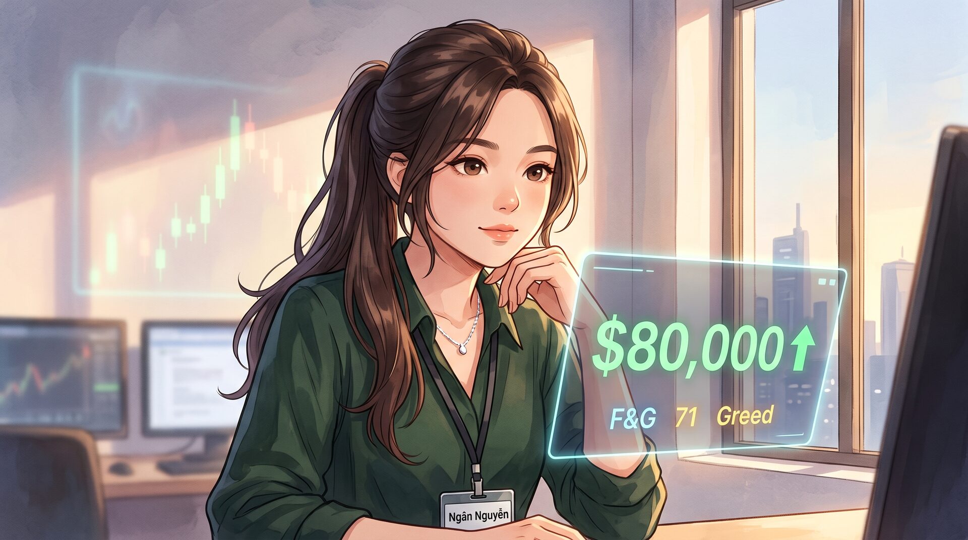 BTC áp sát $80K — tham lam quay lại nhưng tín hiệu chớp đỏ đang lóe lên
